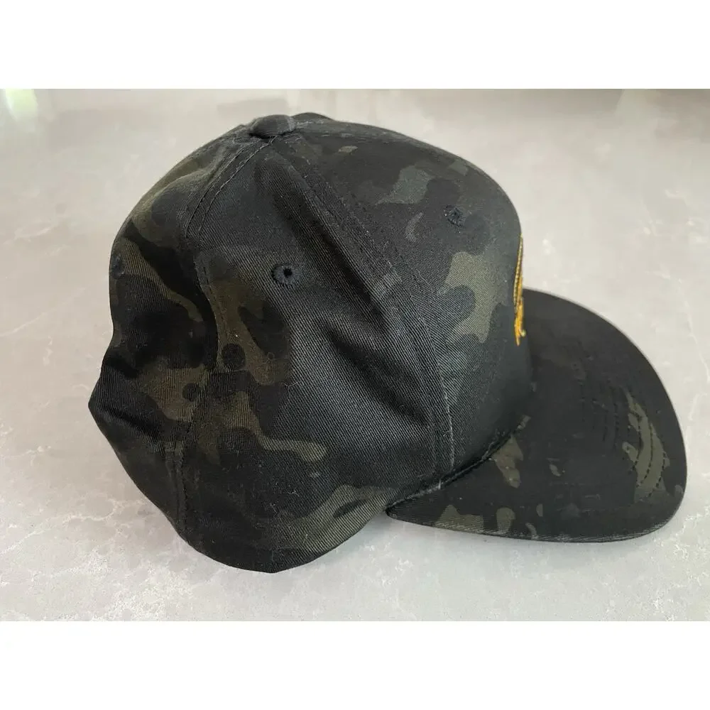 Robeau Mountain Logo Camo SnapBack Hat Yupoong Classics One Size Adjustable
